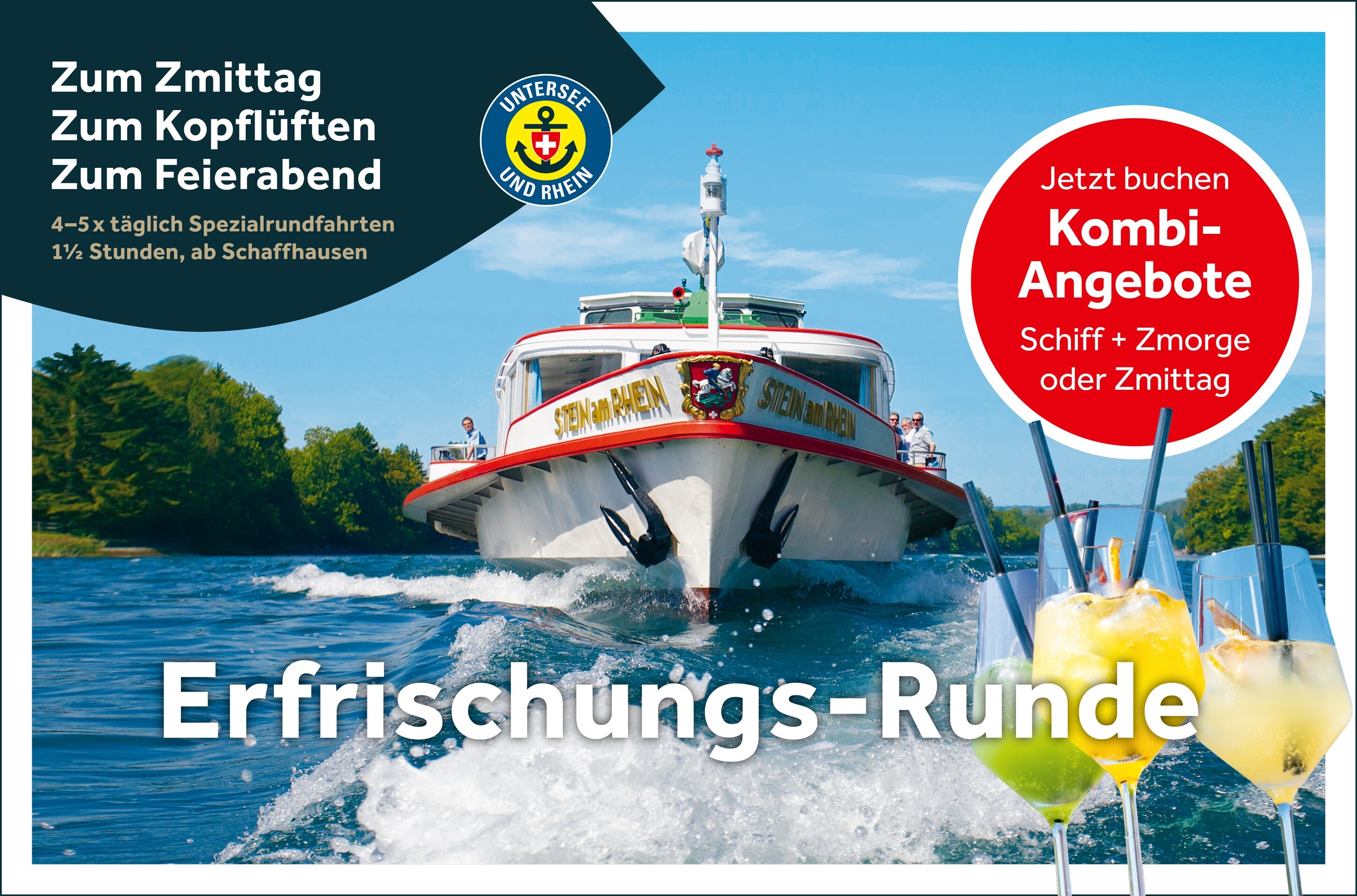 Kombi-Angebote auf dem Rhein